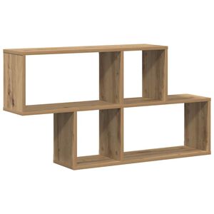 vidaXL Scaffale da parete A parete Marrone Legno ingegnerizzato