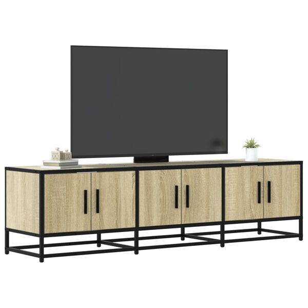 vidaXL Mobile TV Rovere Sonoma 150x35x41 cm in Truciolato e Metallo