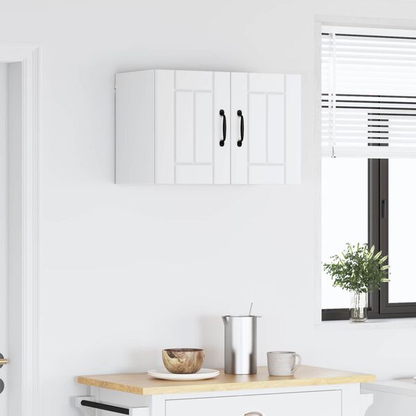 vidaXL Pensile cucina Bianco 60 x 31 x 40 cm Legno multistrato