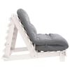 vidaXL Divano Letto Futon con Materasso Bianco 100x206x11cm Legno Pino