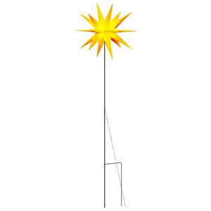 vidaXL Luce di Natale con Picco Terra e LED Pieghevole Gialla 57 cm