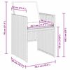 vidaXL Set da Pranzo per Giardino 5 pcs Beige polyrattan