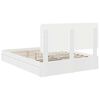 vidaXL Letto con Contenitore Bianco 140 x 190 cm Legno multistrato