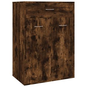 vidaXL Scarpiera Rovere Fumo 60x35x84 cm in Legno Multistrato