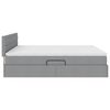 vidaXL Letto con Contenitore con materasso Grigio chiaro 180 x 200 cm