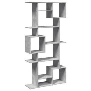 vidaXL Libreria Grigio Cemento 92x29x188 cm in Legno Multistrato
