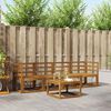 vidaXL Set di divani da esterno 5 pcs Naturale