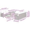 vidaXL Set Divano da Giardino con cuscino 10 pcs Beige Poly Rattan
