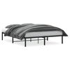 vidaXL Giroletto in Metallo Nero 160x200 cm
