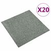 vidaXL Tappeto 20 pcs Verde 50 x 50 cm 100% Polipropilene
