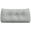 vidaXL Cuscino per Schiena Grigio chiaro 100 x 24 x 50 cm Velluto