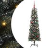 vidaXL Albero di Natale artificiale con 150 LED Verde 150 cm