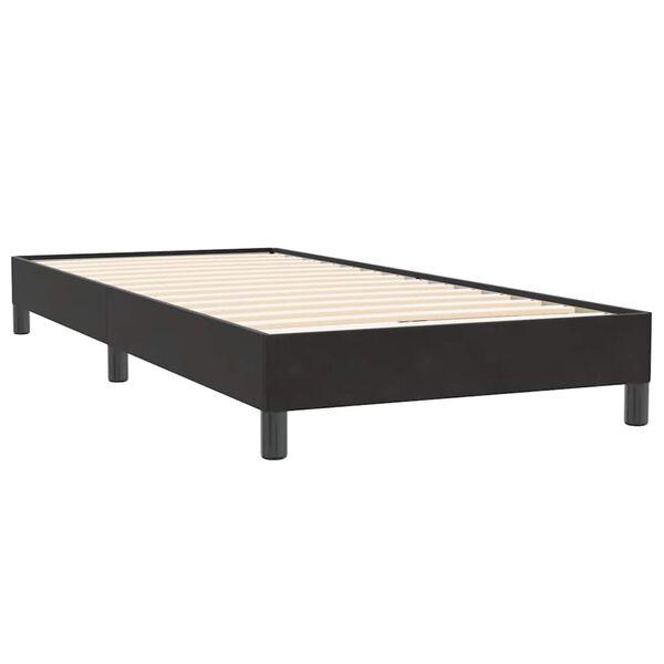 vidaXL Letto a Molle senza Materasso Nero 90x220 cm in Velluto