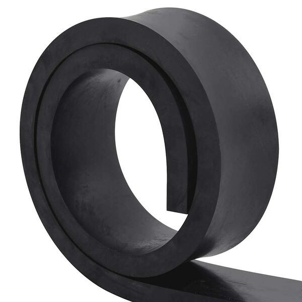 vidaXL Bordo in Gomma per Spazzaneve Nero 200x10x2 cm