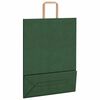 vidaXL Sacchetti di Carta 50 pz con Manici Verdi 32x12x42 cm