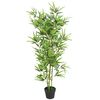 vidaXL Bamb&ugrave; Artificiale con Vaso 120 cm Verde