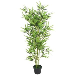 vidaXL Bamb&ugrave; Artificiale con Vaso 120 cm Verde