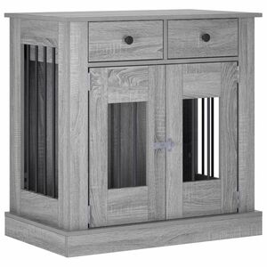 vidaXL Mobile da cassa per cani Sonoma grigio 80 x 47,5 x 80 cm