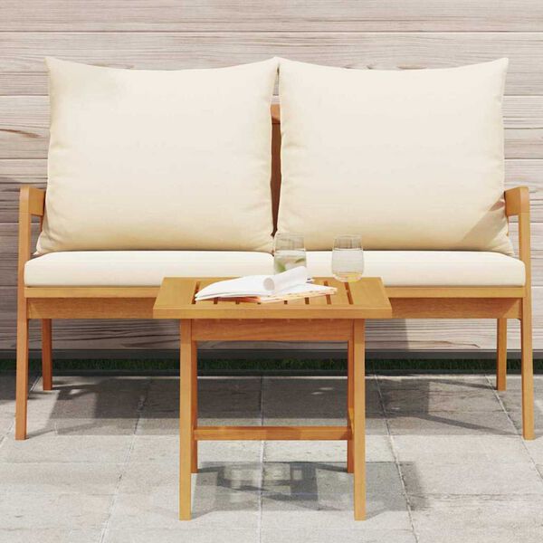 vidaXL Tavolo laterale Marrone Legno massello di acacia