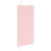 vidaXL Tenda Plissettata Rosa 65x100 cm Larghezza Tessuto 64,4 cm