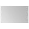 vidaXL Specchio da bagno LED Trasparente 50 x 30 cm vetro temperato