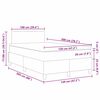 vidaXL Letto a molle Grigio Scuro e Bianco 203 x 120 x 88 cm