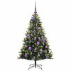vidaXL Albero di Natale Artificiale Pieghevole 150 LED Verde 120 cm