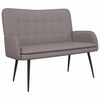 vidaXL Divano a 2 Posti Tortora 115 x 61 x 87 cm Tessuto