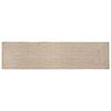 vidaXL Tappeto da Area Naturale e Bianco 60 x 400 cm Juta