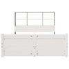 vidaXL Letto Libreria senza Materasso Bianco 140x190 cm Legno di Pino
