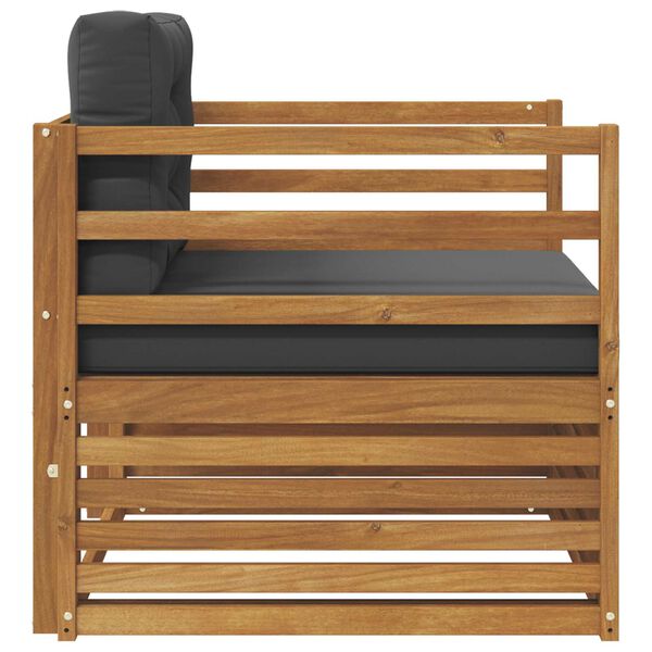 vidaXL Set di divani da esterno Legno di Acacia Massello e Poliestere