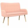 vidaXL Divano a 2 Posti Rosa 115 x 61 x 87 cm Boucl&eacute;