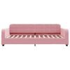 vidaXL Divano Letto Estraibile con Cassetti Rosa 90x200 cm Velluto