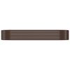 vidaXL Letto Giardino Acciaio Zincato 249x100x36cm Marrone