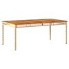 vidaXL Set da Pranzo da Giardino 9 pz con Cuscini Beige in Polyrattan
