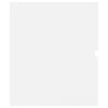 vidaXL Mobile Lavabo Bianco 60x38,5x45 cm in Legno Multistrato
