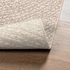 vidaXL Tappeto ZIZUR Crema 120x120 cm Aspetto Iuta Interni ed Esterni