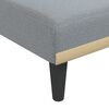 vidaXL Divano Letto a L Grigio Chiaro 275x140x70 cm in Tessuto