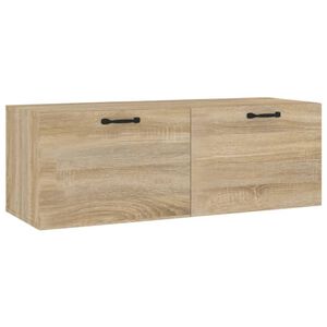 vidaXL Mobile Pensile Rovere Sonoma 100x36,5x35 cm Legno Multistrato