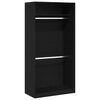 vidaXL Guardaroba Rovere Nero 100 x 50 x 200 cm Legno multistrato