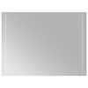 vidaXL Specchio da Bagno con Luci LED 60x80 cm