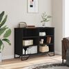 vidaXL Credenza Nera 101x35,5x74,5 cm in Legno Multistrato