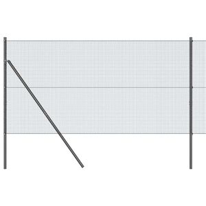 vidaXL Recinzione a rete saldata da fissare a terra 25 x 1,2 m Grigio