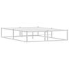 vidaXL Giroletto senza Materasso Bianco 140x200 cm in Metallo