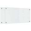 vidaXL Schienale da cucina 2 pz Trasparente 80 x 40 cm vetro temperato