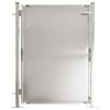vidaXL Cancello da giardino 100x120 cm in acciaio inox