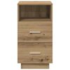 vidaXL Comodini 2 pz con 2 Cassetti Rovere Artigianale 36x36x68 cm