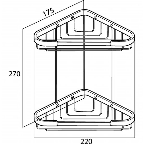 Tiger Cestello Doccia Angolare Exquisit Argento 489620942