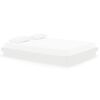 vidaXL Giroletto Bianco in Legno Massello 150x200 cm King Size