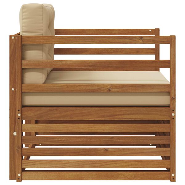 vidaXL Set di divani da esterno Legno di Acacia Massello e Poliestere